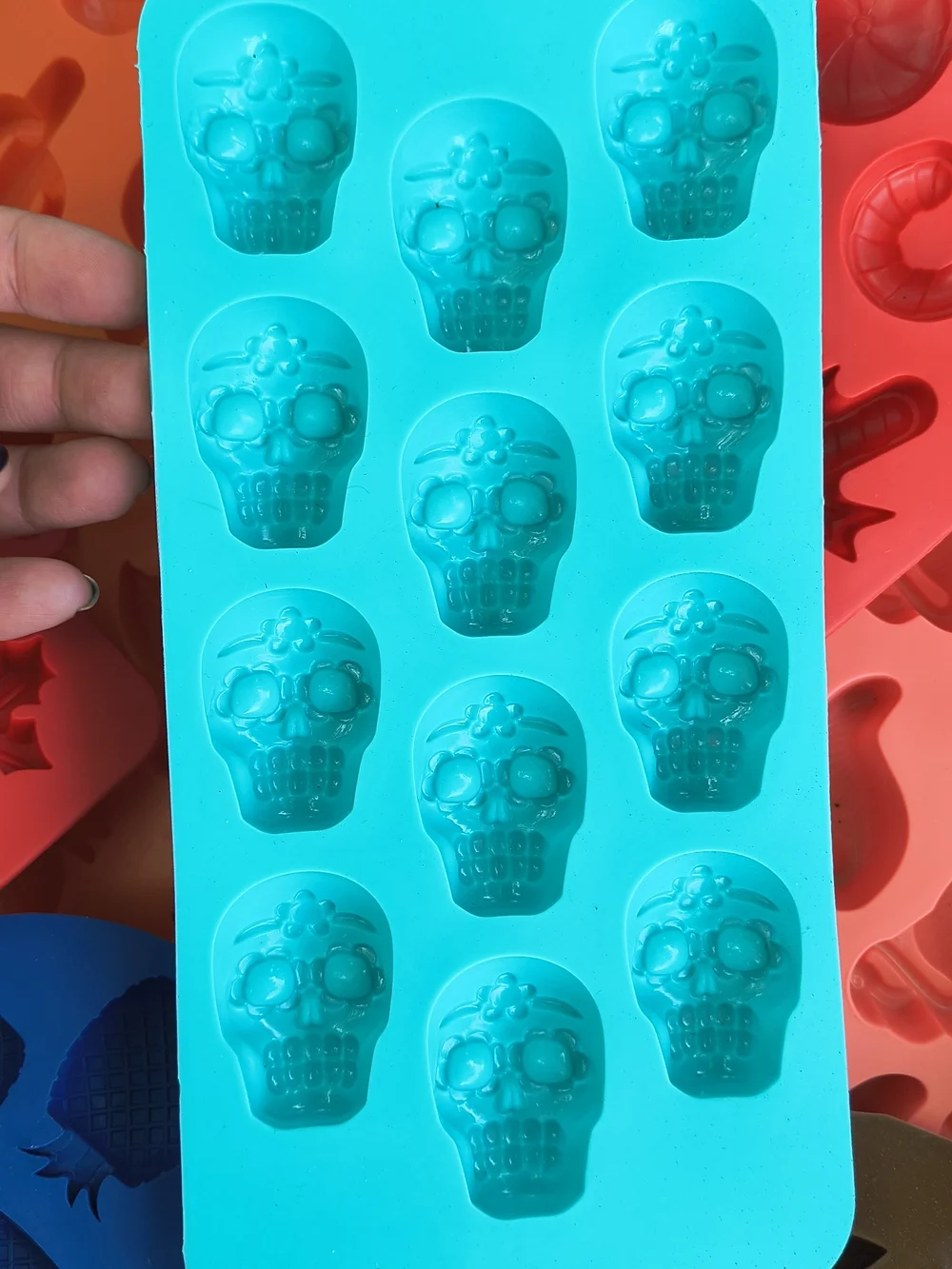 Silicone Candy & Ice Molds - Assorted Bright Colors And Shapes